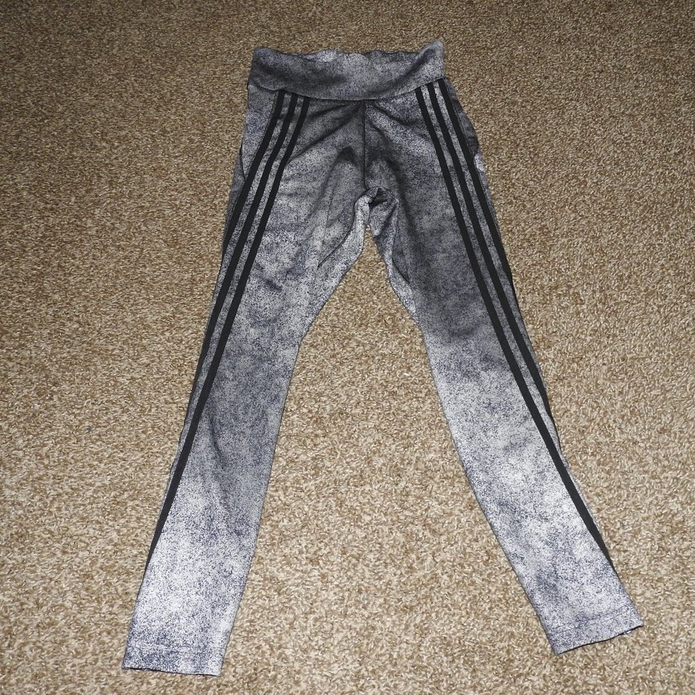Adidas Black/Gray Leggings Size Small